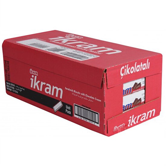 resm Ülker İkram Çikolata Kremalı Bisküvi 84 g 24'lü