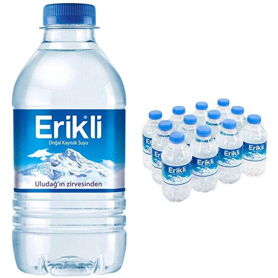 resm Erikli Doğal Kaynak Suyu 330 ml 12'li