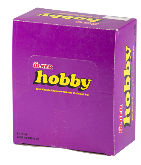 resm Ülker Hobby Çikolatalı Fındıklı Bar 25 g 24'lü