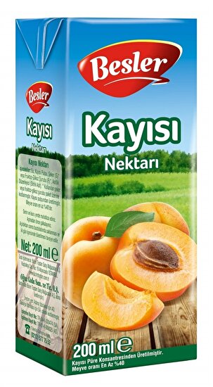 resm Besler Kayısı Meyve Nektarı 200 ml 27'li