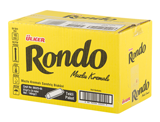 resm Ülker Rondo Muz Aromalı Bisküvi 61 g 24'lü