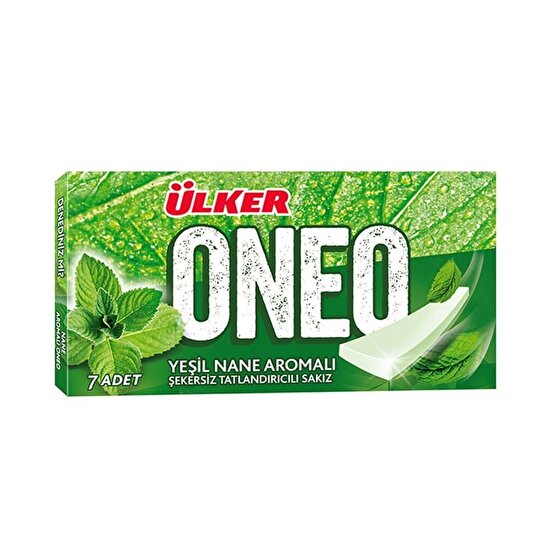 resm Ülker Oneo Yeşil Nane Aromalı Sakız 14 g 27'li