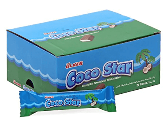 resm Ülker Cocostar Çikolata 25 g 24'lü