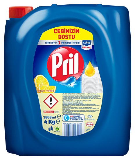 resm Pril Limon Bulaşık Deterjanı Sıvı 4 kg