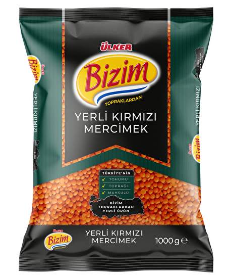 resm Ülker Bizim Yerli Kırmızı Mercimek 1 kg