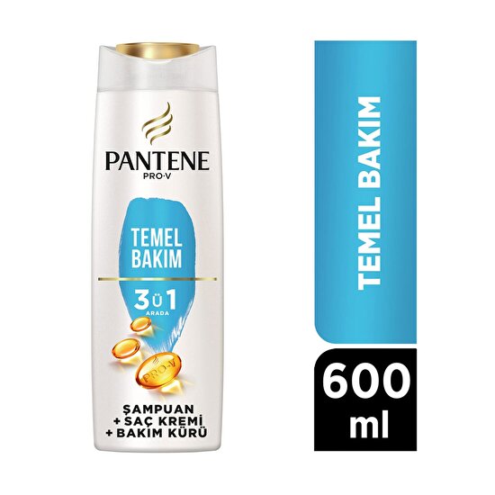 resm Pantene Şampuan Klasik Bakım 3 In 1 600 ml