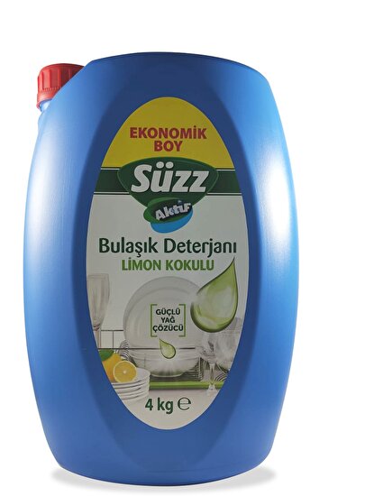 resm Süzz Limon Aktif Bulaşık Deterjanı Sıvı 4 kg