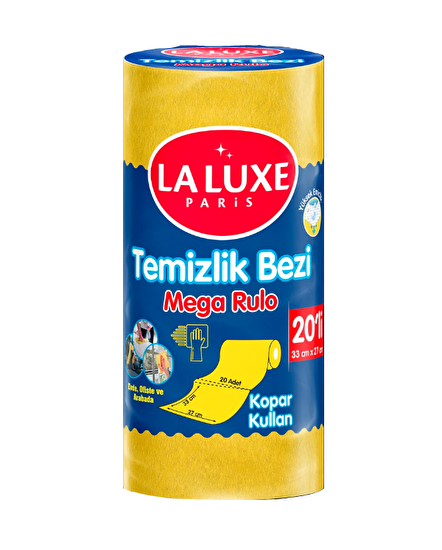 resm La Luxe Paris Temizlik Bezi 20'li Rulo