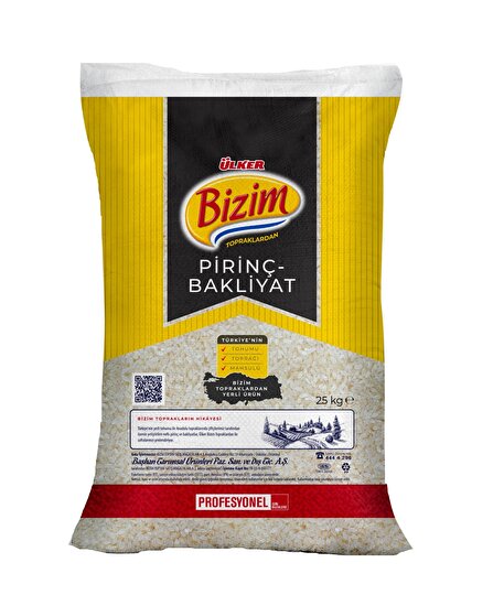 resm Ülker Bizim Yerli Osmancık Pirinç 25 kg