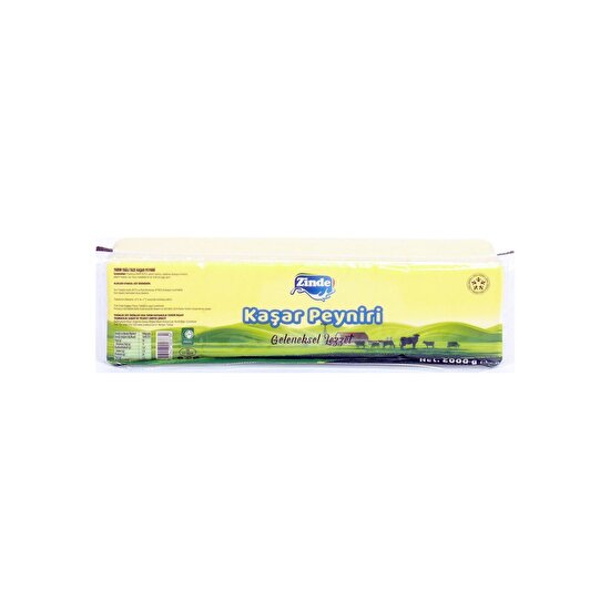 resm Zinde Yarım Yağlı Taze Kaşar Peyniri 2 kg