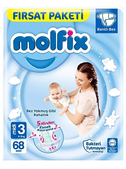 resm Molfix Fırsat Paketi Midi (3) 72'li