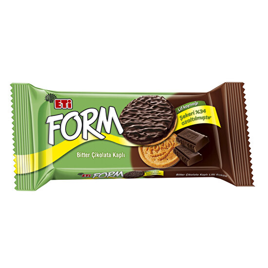 resm Eti Form Bitter Çikolata Kaplı Lifli Bisküvi 50 g