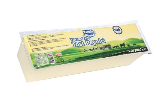 resm Zinde Yarım Yağlı Tost Peyniri 2 kg