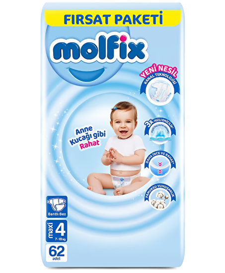 resm Molfix Fırsat Paketi Maxi (4) 62'li