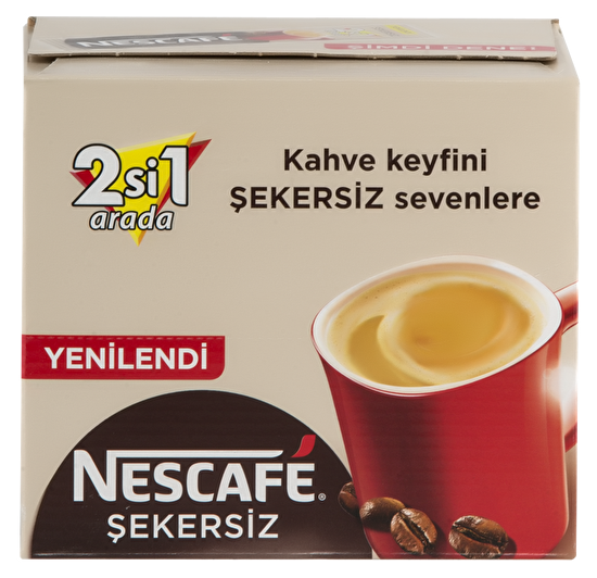 resm Nescafe 2+1 Şekersiz 48x10 g