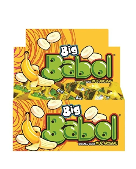 resm Big Babol Muz Aromalı 90'lı 378 g