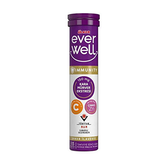 resm Ülker Everwell Tablet Kara Mürver 67,5 g