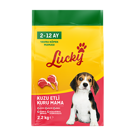 resm Lucky Kuzu Etli Yavru Köpek Maması 2,2 Kg