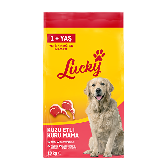resm Lucky Kuzu Etli Yetişkin Köpek Maması 10 Kg