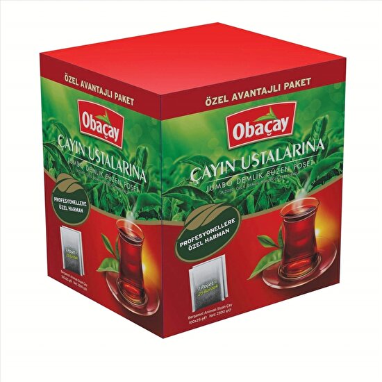resm Obaçay Çayın Ustalarına Dökme Çay 100x25 g
