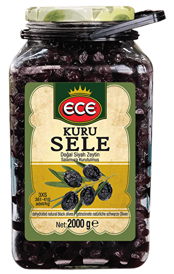 resm Ece Kuru Sele Siyah Zeytin (3XS) 381-410 2 kg