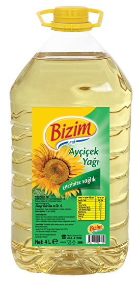 resm Ülker Bizim Ayçiçek Yağı 4 L