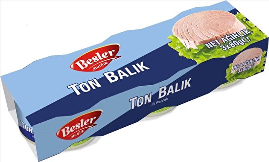 resm Besler Mutfak Ton Balığı 3x80 g