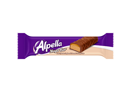 resm Alpella Karamel Nugalı Bar 35 g 24'lü