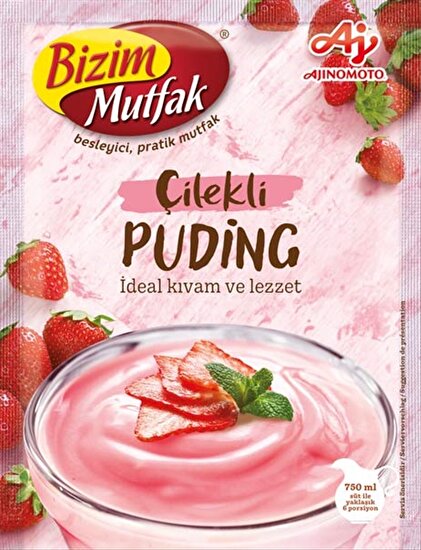 resm Bizim Mutfak Çilekli Puding 120 g