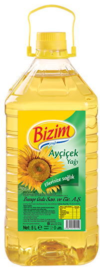 resm Ülker Bizim Ayçiçek Yağı Dar Ağız Pet 5 L