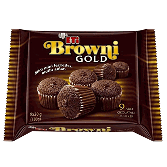 resm Eti Browni Gold Mini Kakaolu 9x20 g