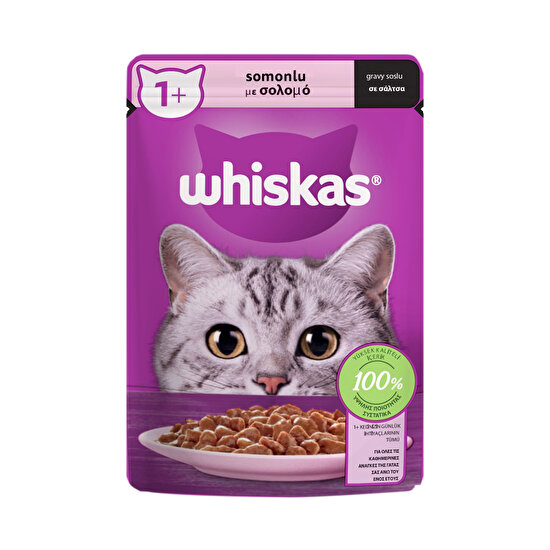 resm Whiskas Kedi Maması Somonlu 85 gr