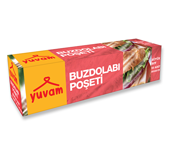 resm Yuvam Buzdolabı Poşeti Büyük Boy 20'li