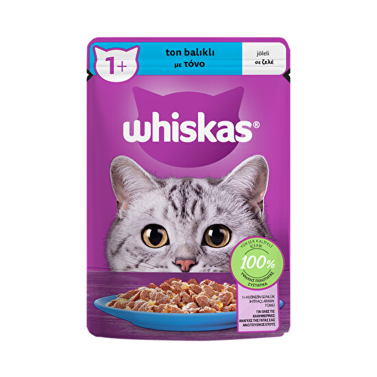 resm Whiskas Ton Balıklı Poşet Yaş Mama 85 Gr