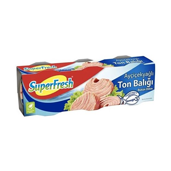 resm Süperfresh Ayçiçek Yağlı Ton Balık 3x140 Gr