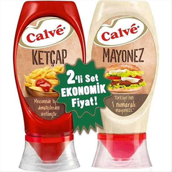 Calve Ketçap Mayonez 2'li Set 400+350 g