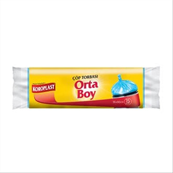 resm Koroplast Güçlü Orta Boy Çöp Torbası 15'li