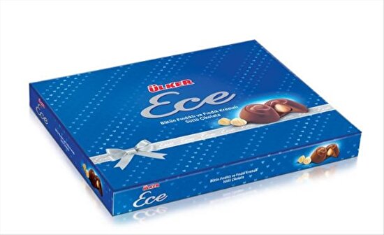 resm Ülker Ece Fındıklı Sütlü Çikolata Çinili 215 g