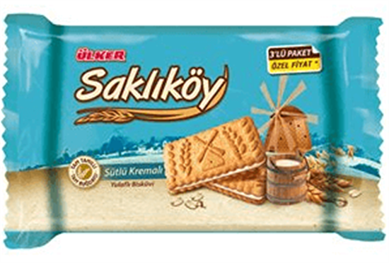 resm Ülker Saklıköy Sütlü Kremalı Bisküvi M.P. 3x88 g