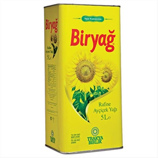 resm Biryağ Ayçiçek Yağı Teneke 5 L
