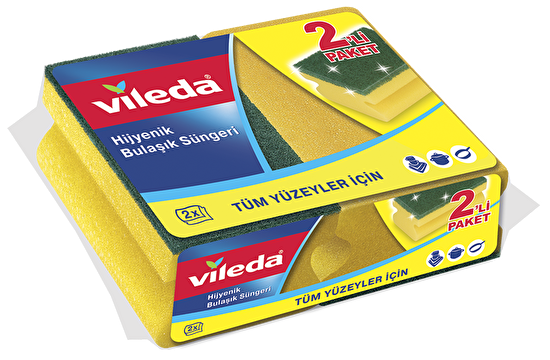 resm Vileda Glitzi Yeşil Oluklu Sünger