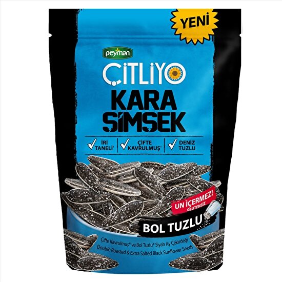 resm Peyman Çitliyo Kara Şimşek Bol Tuzlu 120 g
