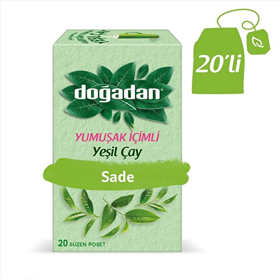 resm Doğadan Yumuşak İçimli Yeşil Çay 20'li