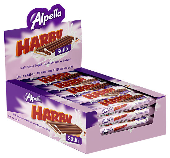 resm Alpella Harby Sütlü Bisküvi 25 g 24'lü