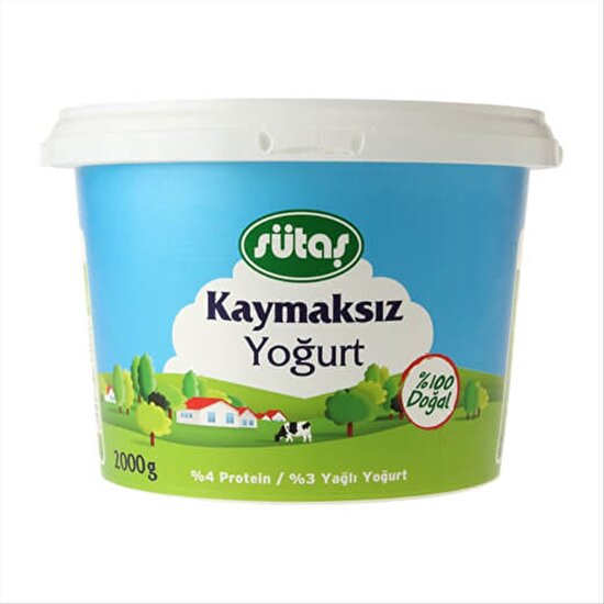 resm Sütaş Kaymaksız Yoğurt 2 kg