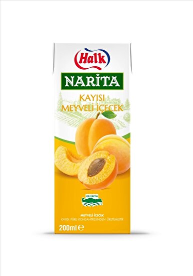resm Halk Narita Kayısı Meyveli İçecek 200 ml 27'li