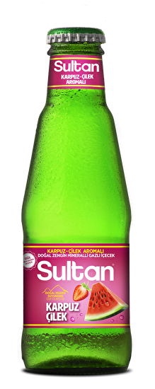 resm Sultan Karpuz Çilek Aro.Maden Suyu 200 ml 6'lı
