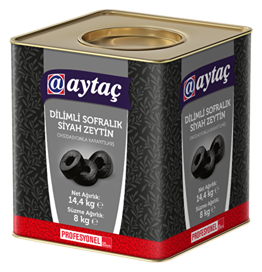 resm Aytaç Dilimli Siyah Zeytin 8 kg