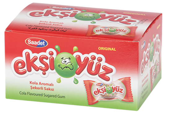 resm Ekşiyüz Kolalı Tekli Sakız 100'lü