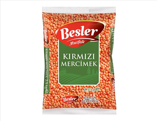 resm Besler Mutfak Kırmızı Mercimek 2,5 kg